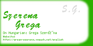 szerena grega business card